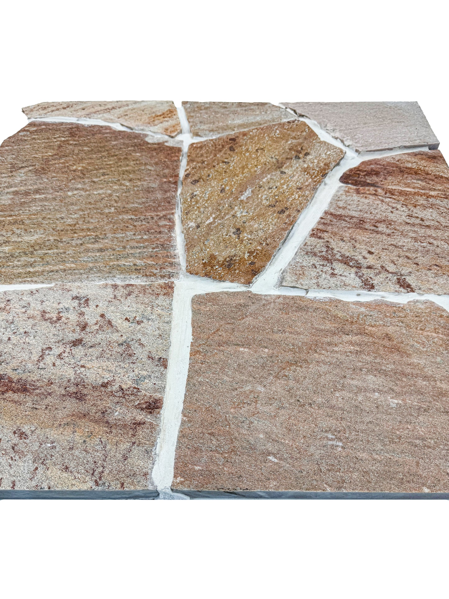 Opulent Flagstone Series Pink Loose Random Piece Quartz Flag Stone