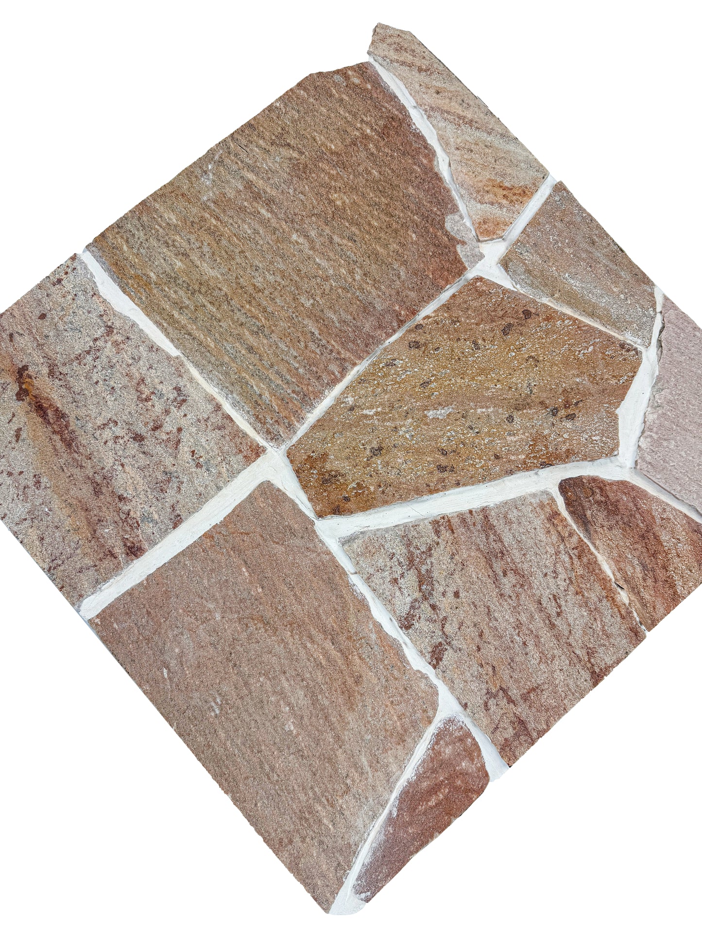 Opulent Flagstone Series Pink Loose Random Piece Quartz Flag Stone