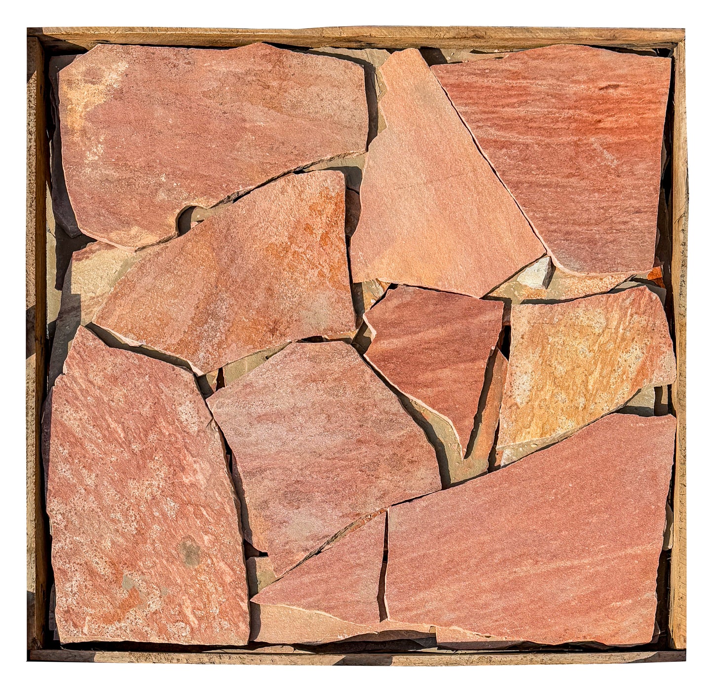 Opulent Flagstone Series Pink Loose Random Piece Quartz Flag Stone