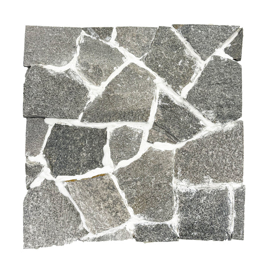 Opulent Flagstone Series Pink & Thunder Grey Loose Random Piece Quartz Wall Cladding
