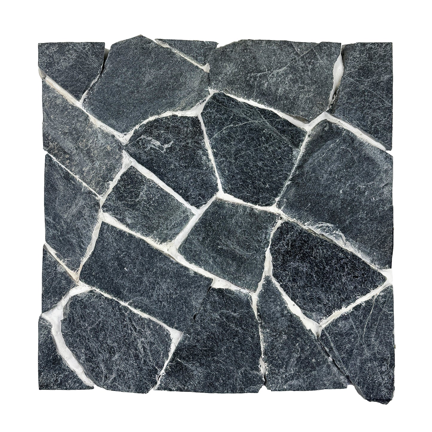 Opulent Flagstone Series Black Loose Random Piece Quartz Wall Cladding