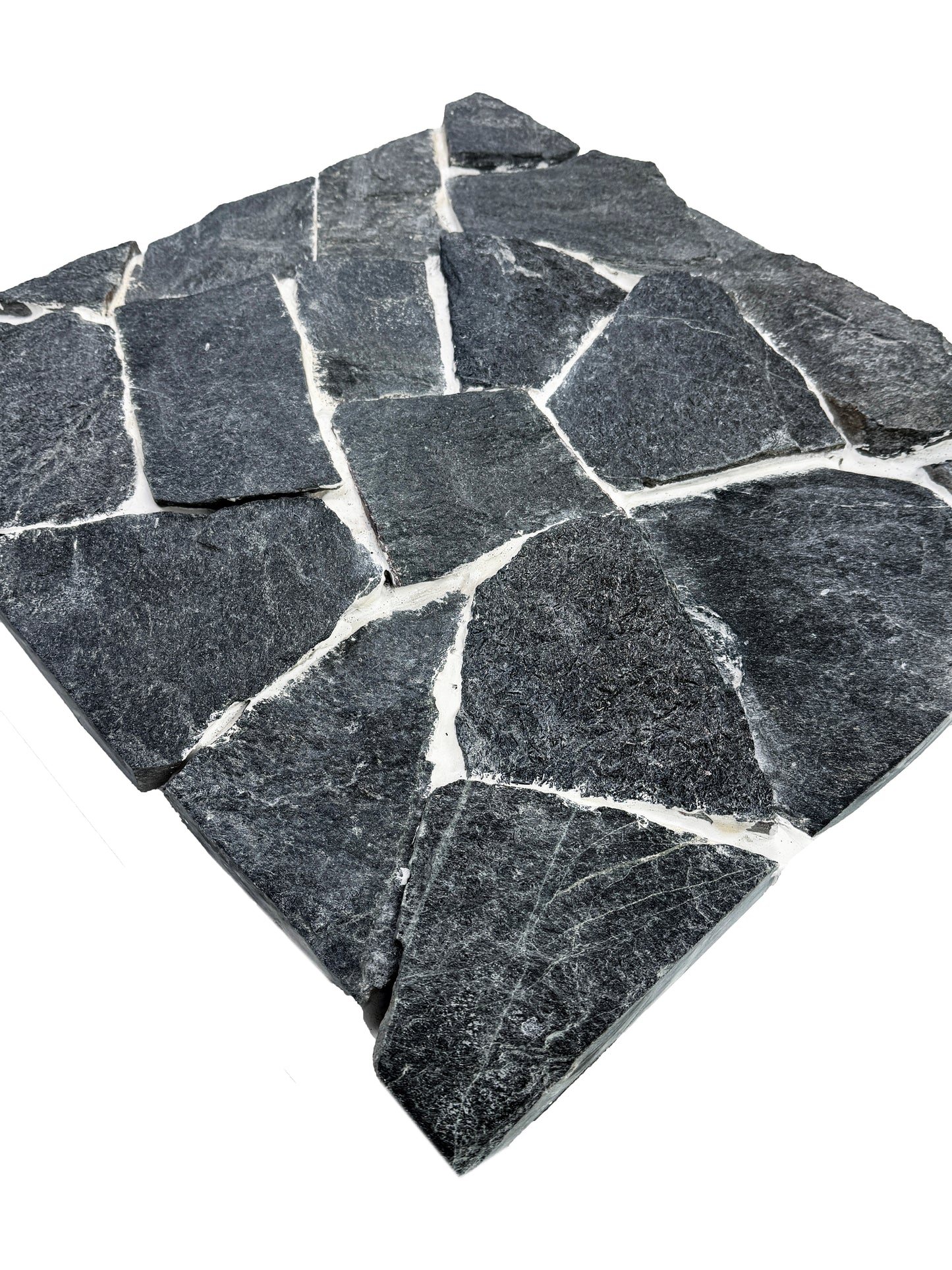 Opulent Flagstone Series Black Loose Random Piece Quartz Wall Cladding
