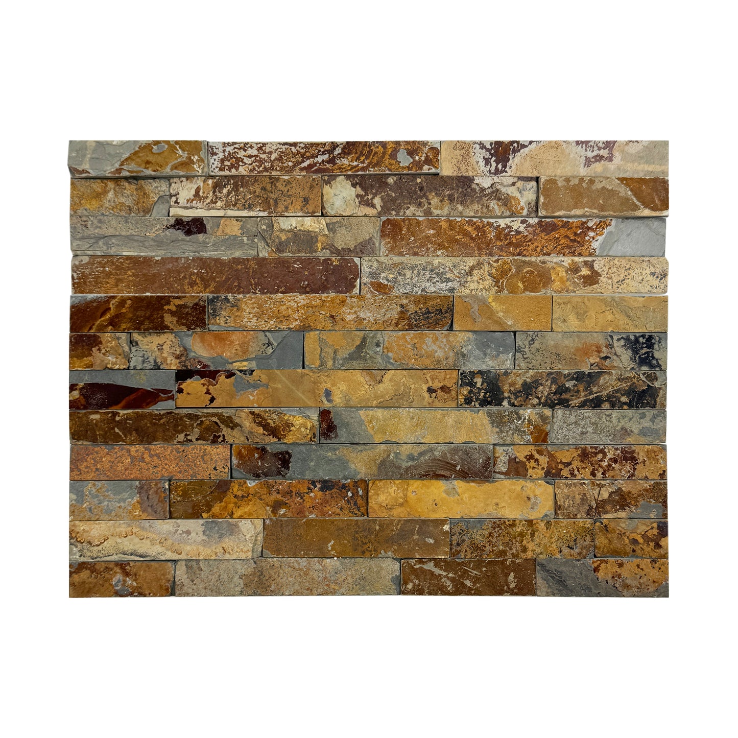 Celestial Terra S1120 Rust Brown Flat Slate Wall Cladding