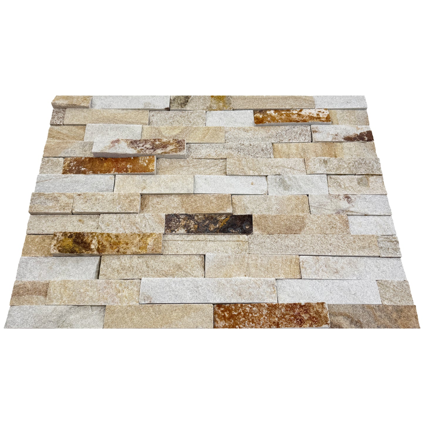 Celestial Terra Series P014 Light Pink & Chiffon White & French Beige &Khaki Beige Mixed Natural & Split Surface Slate Wall Cladding