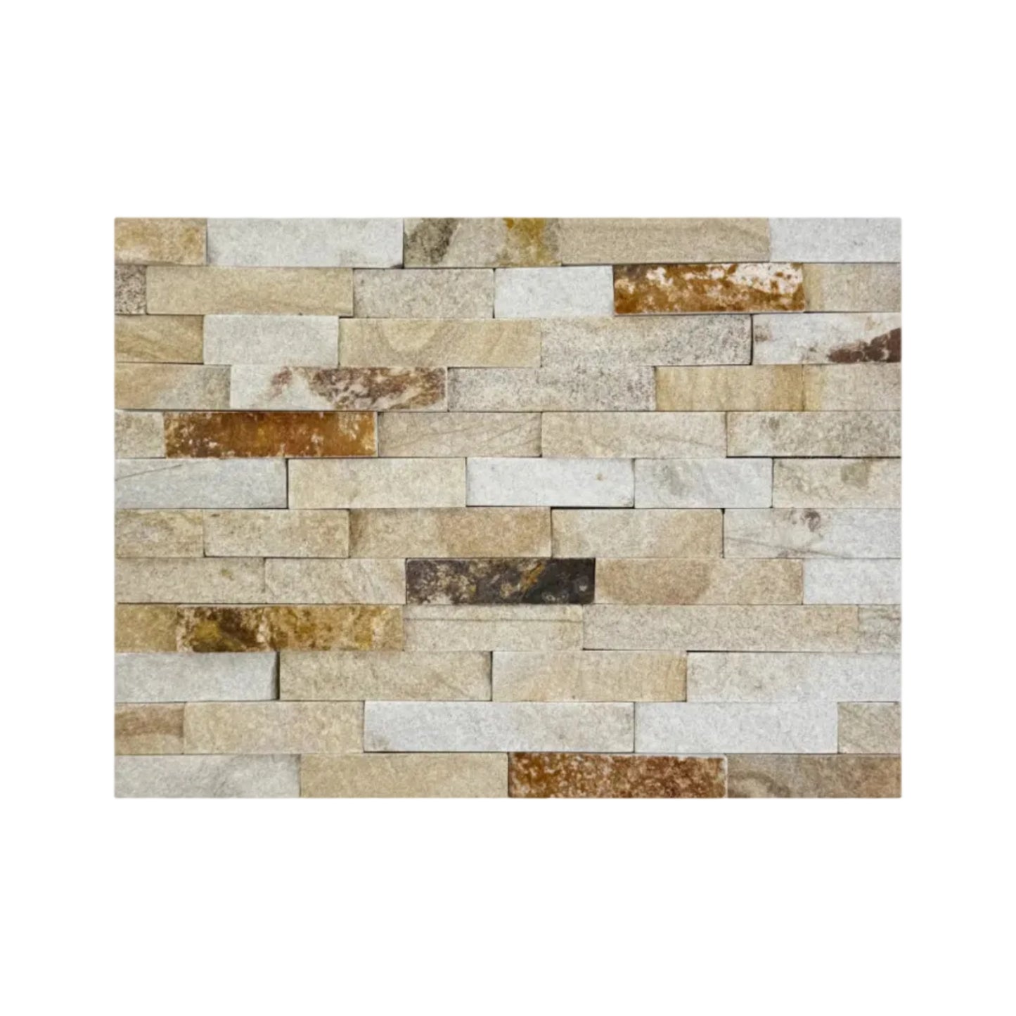 Celestial Terra Series P014 Light Pink & Chiffon White & French Beige &Khaki Beige Mixed Natural & Split Surface Slate Wall Cladding