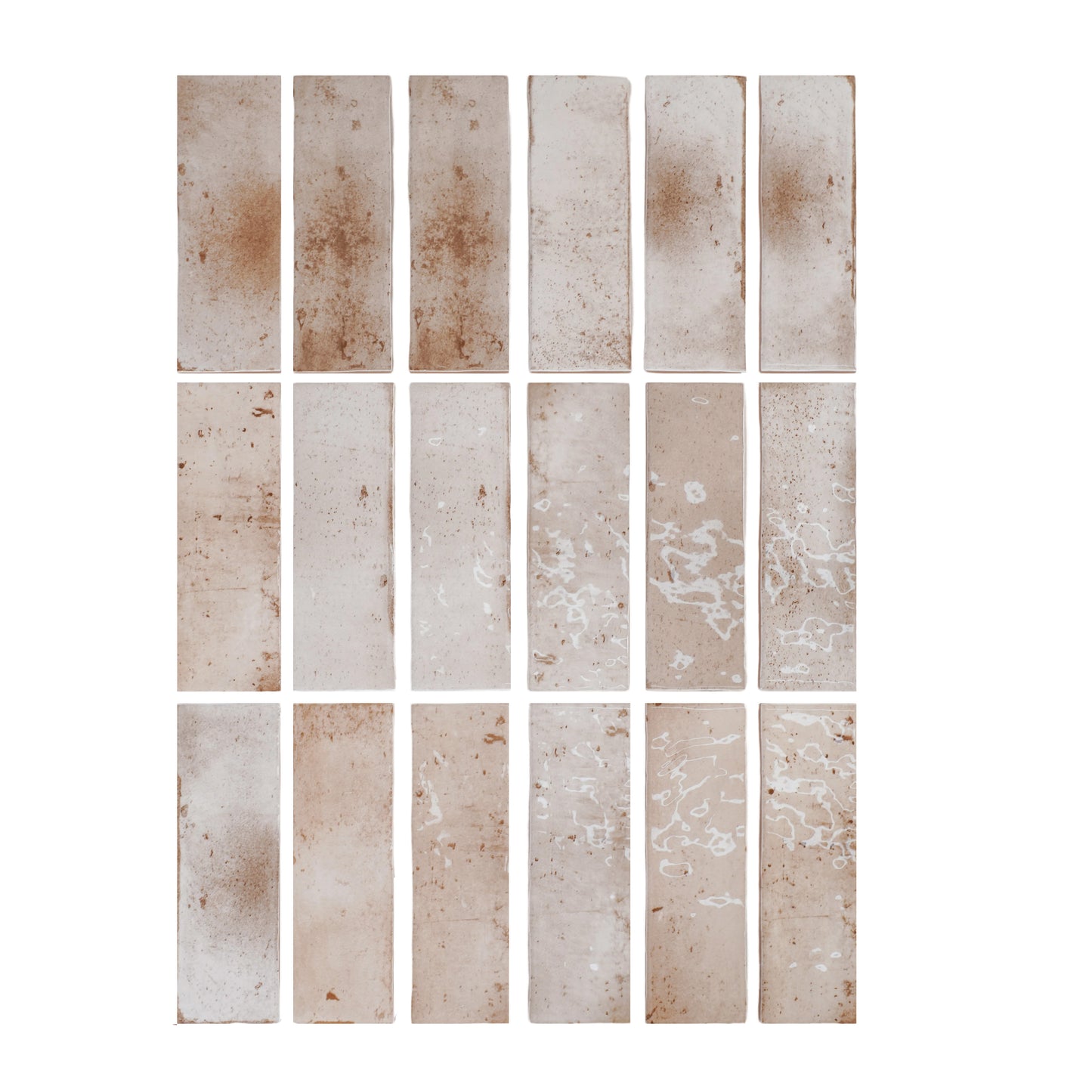 Marrakech Jewel Series Peanut Brown Glossy Ceramic Atisanal Tile