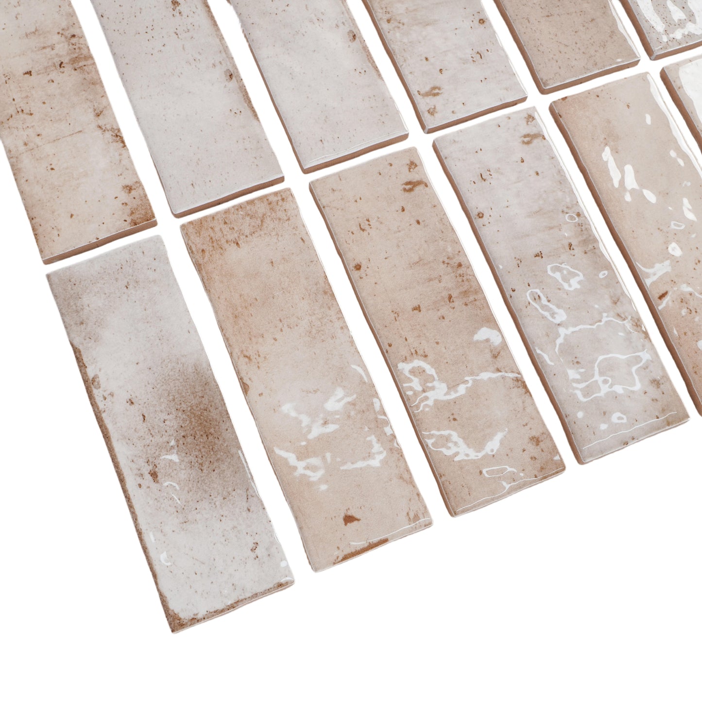 Marrakech Jewel Series Peanut Brown Glossy Ceramic Atisanal Tile