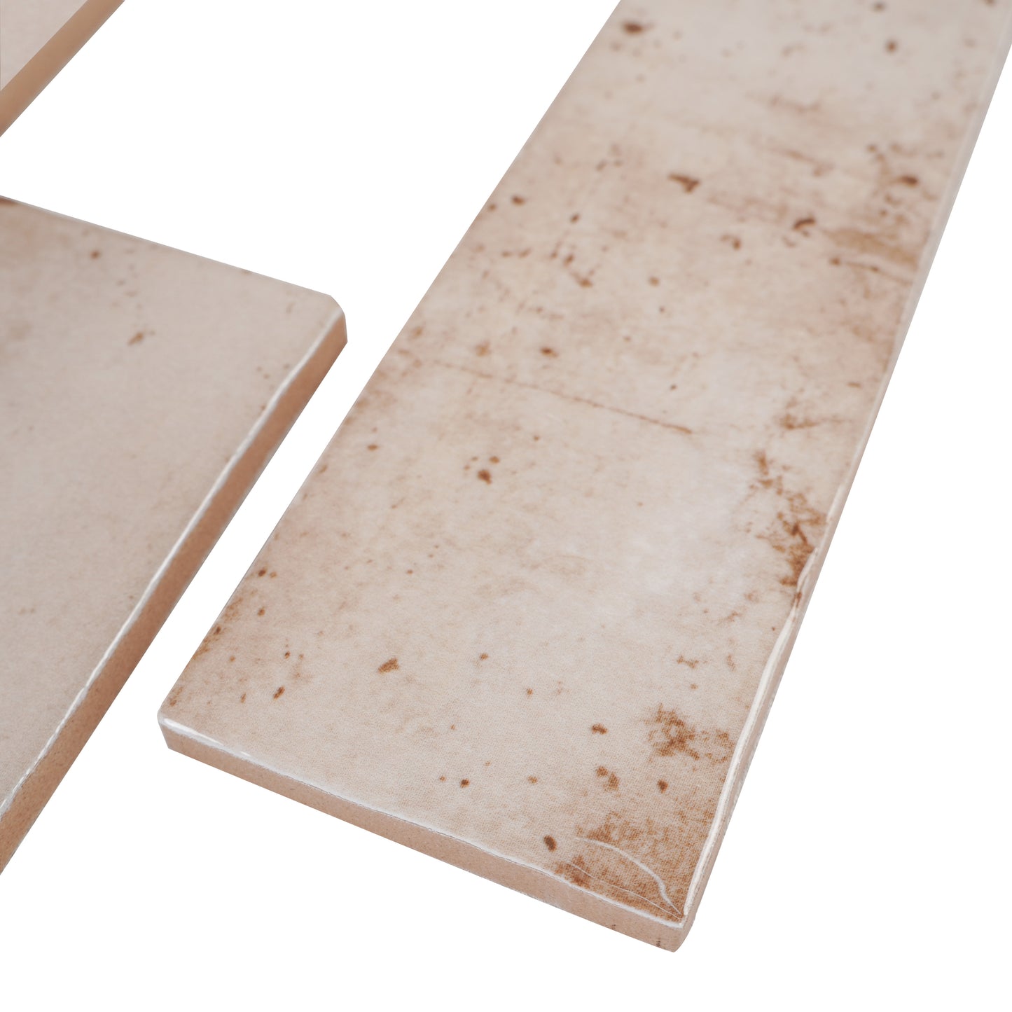 Marrakech Jewel Series Peanut Brown Glossy Ceramic Atisanal Tile