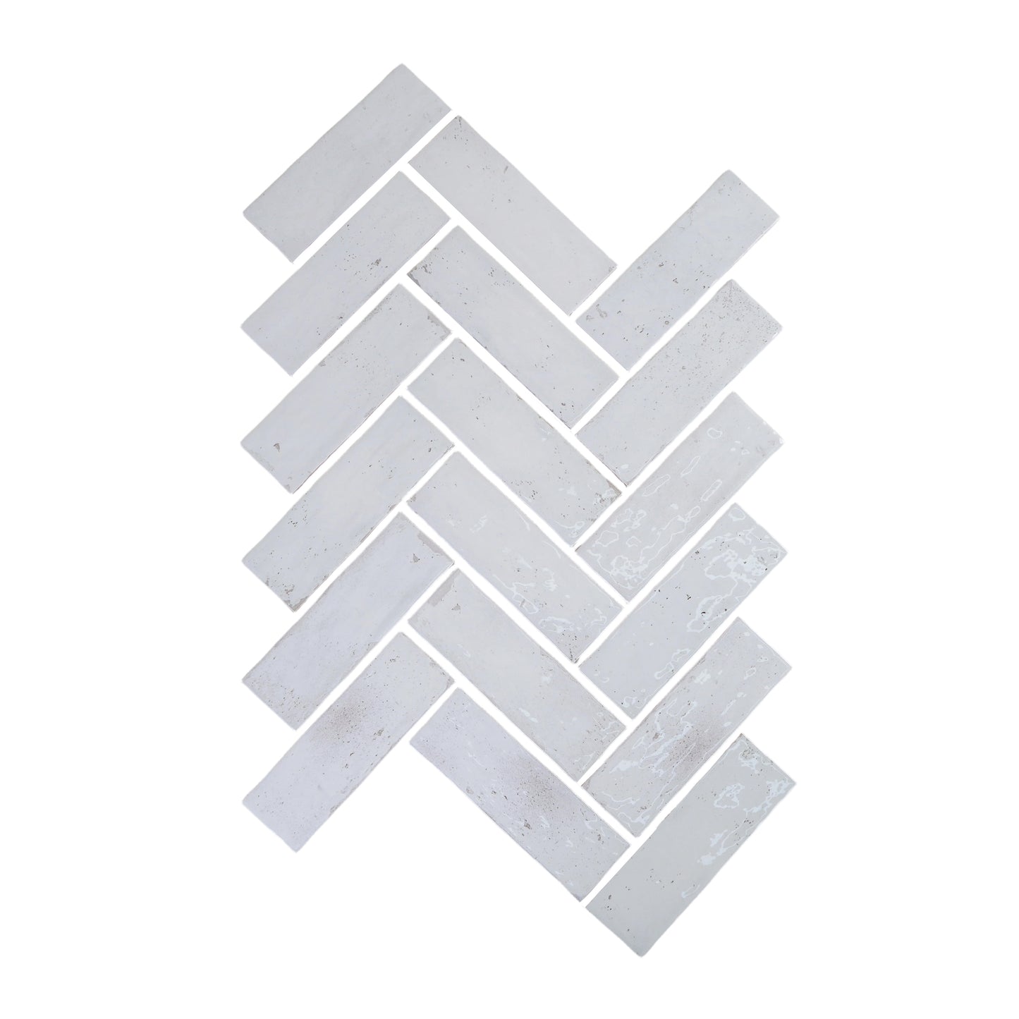 Marrakech Jewel Series Snow White Glossy Ceramic Atisanal Tile