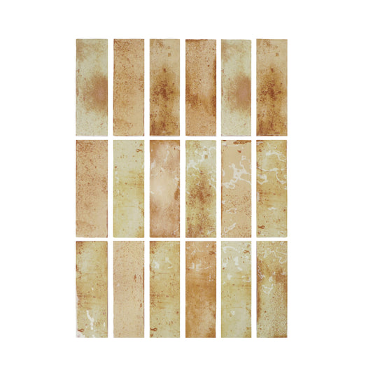 Marrakech Jewel Series Butter Yellow Glossy Ceramic Atisanal Tile