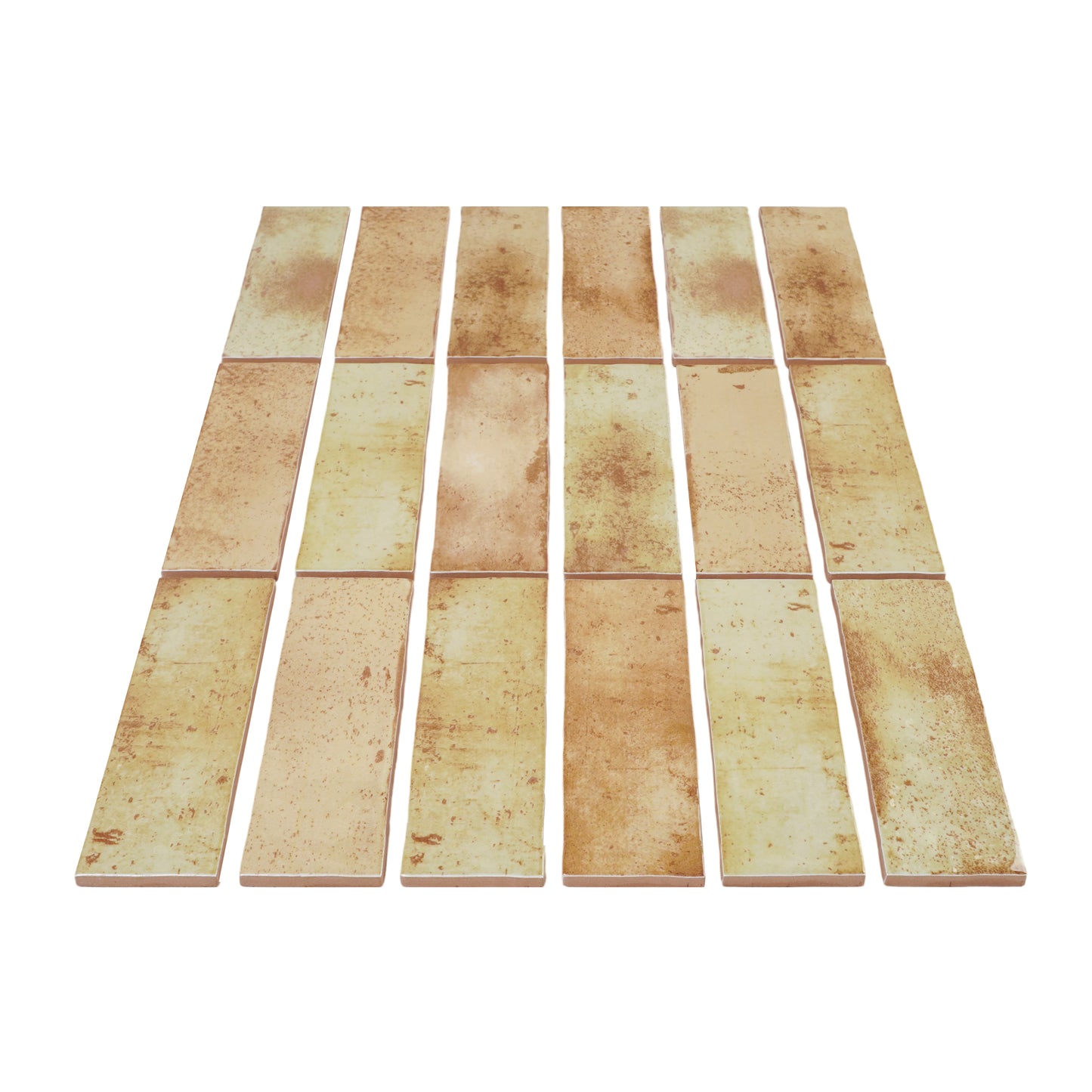 Marrakech Jewel Series Butter Yellow Glossy Ceramic Atisanal Tile