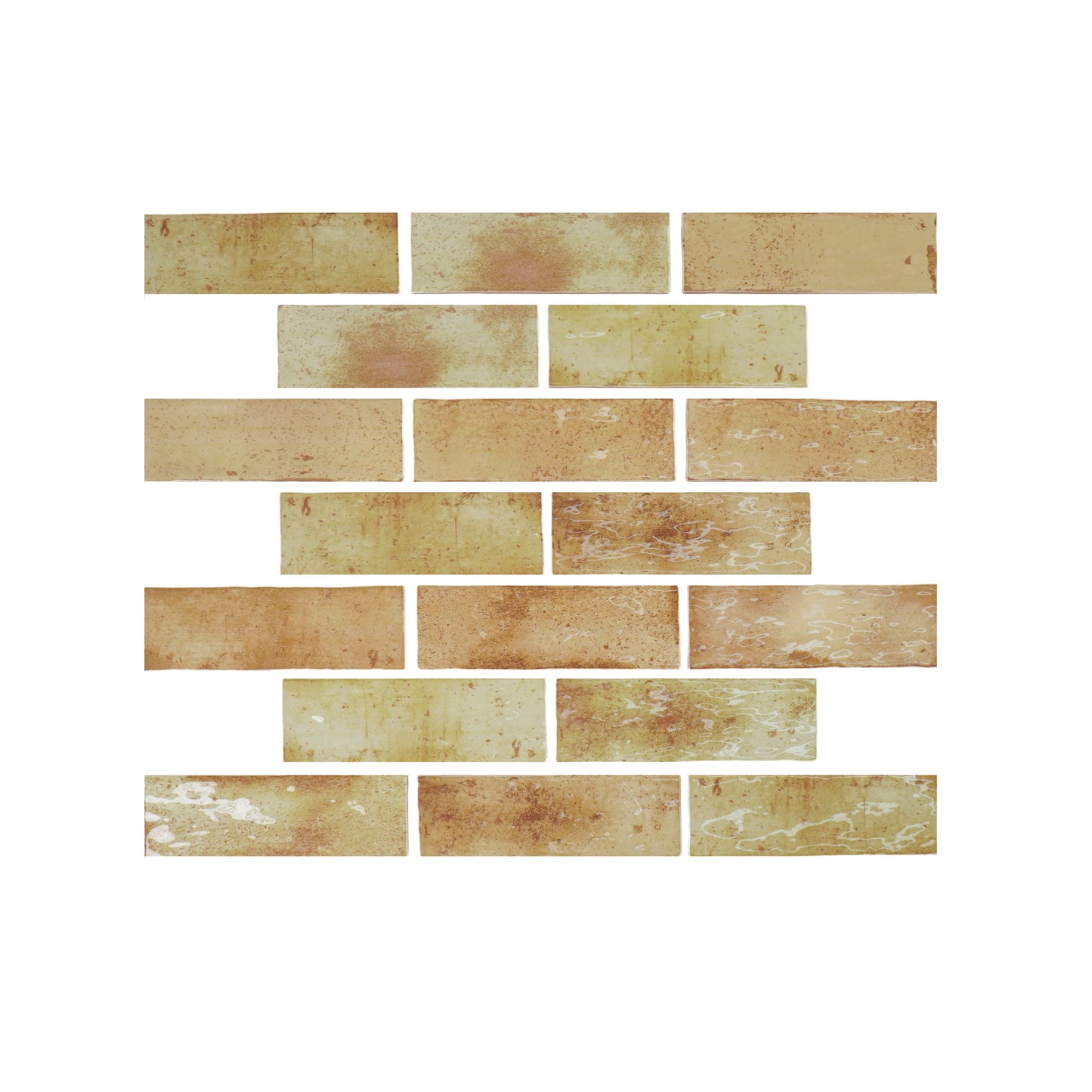 Marrakech Jewel Series Butter Yellow Glossy Ceramic Atisanal Tile