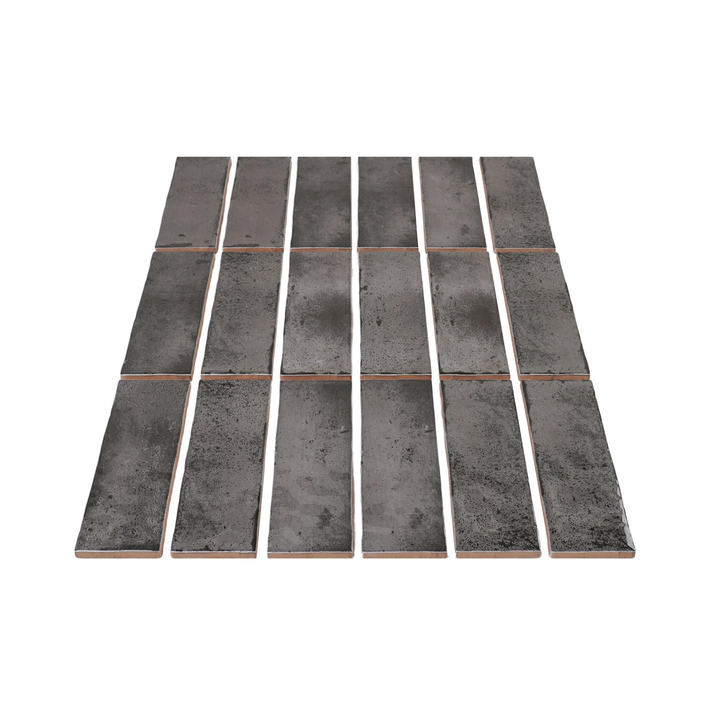 Marrakech Jewel Series Iron Grey Glossy Ceramic Atisanal Tile