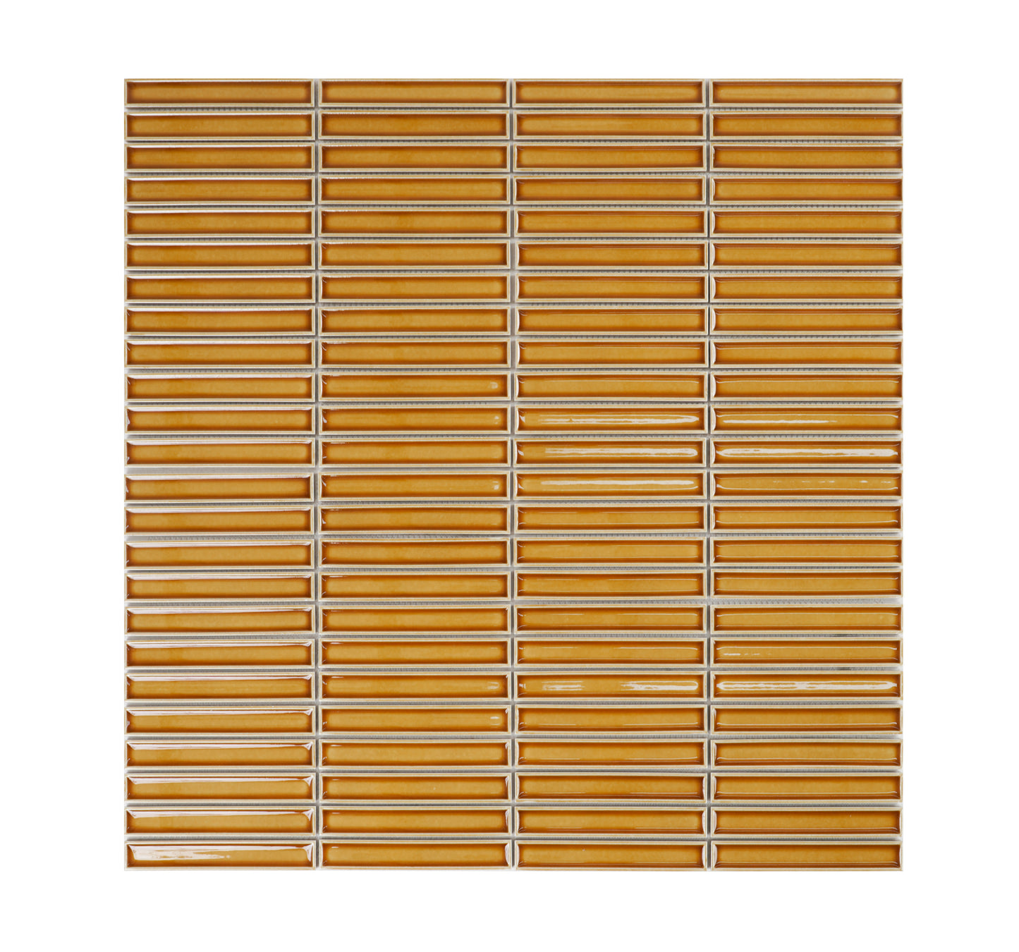 Aurora Strips Series Tan Beige Long Strip  Glazed Porcelain Mosaic