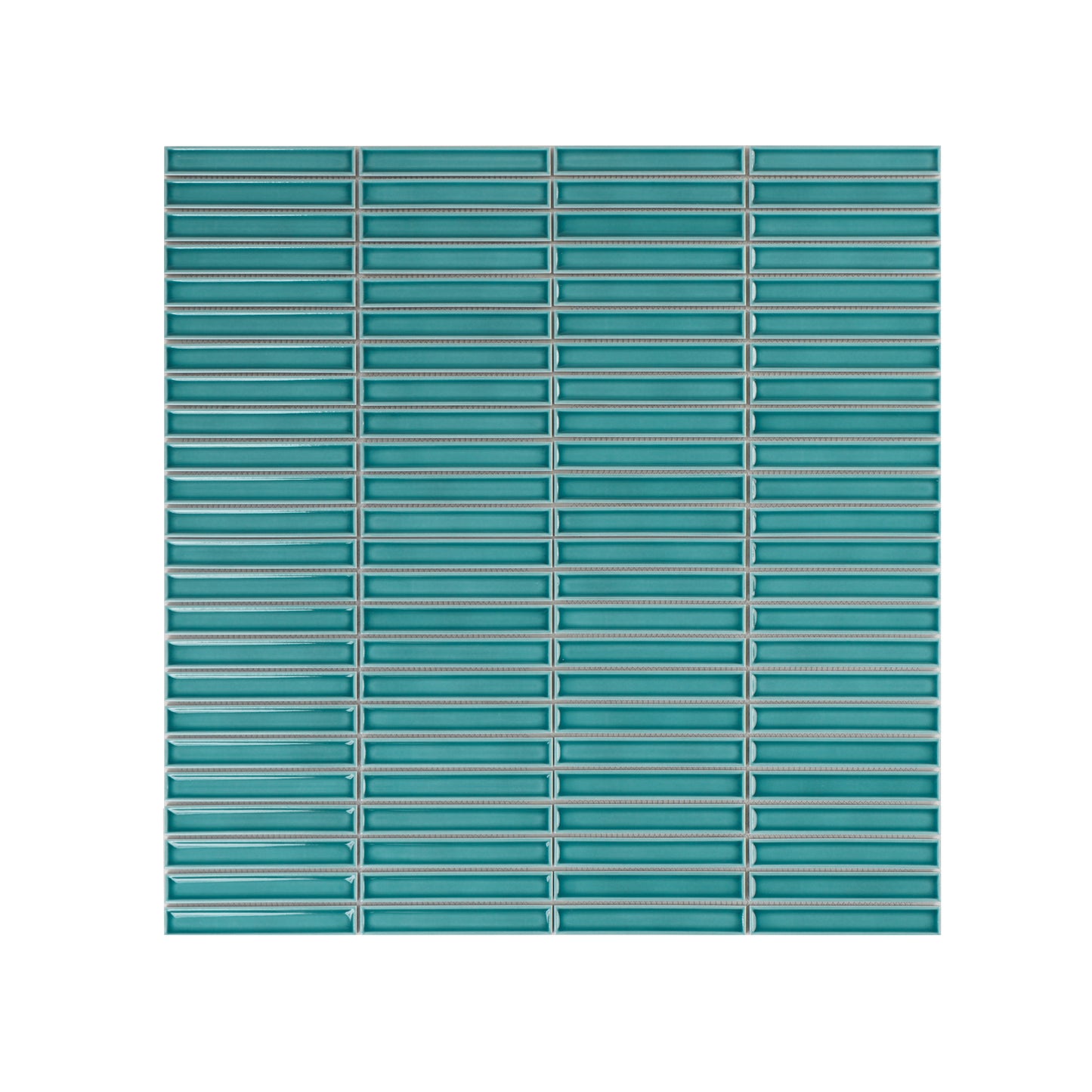 Aurora Strips Series Sapphire Blue Long Strip  Glazed Porcelain Mosaic