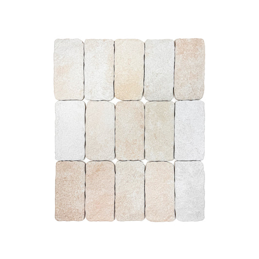 Creamy White Matte Porcelain Artisanal Tile