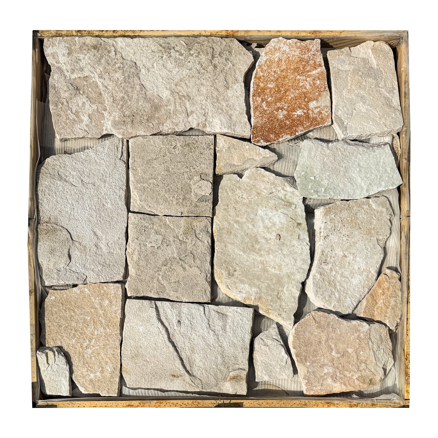 Opulent Flagstone Series White Loose Random Pieces  Sandstone Flag Stone