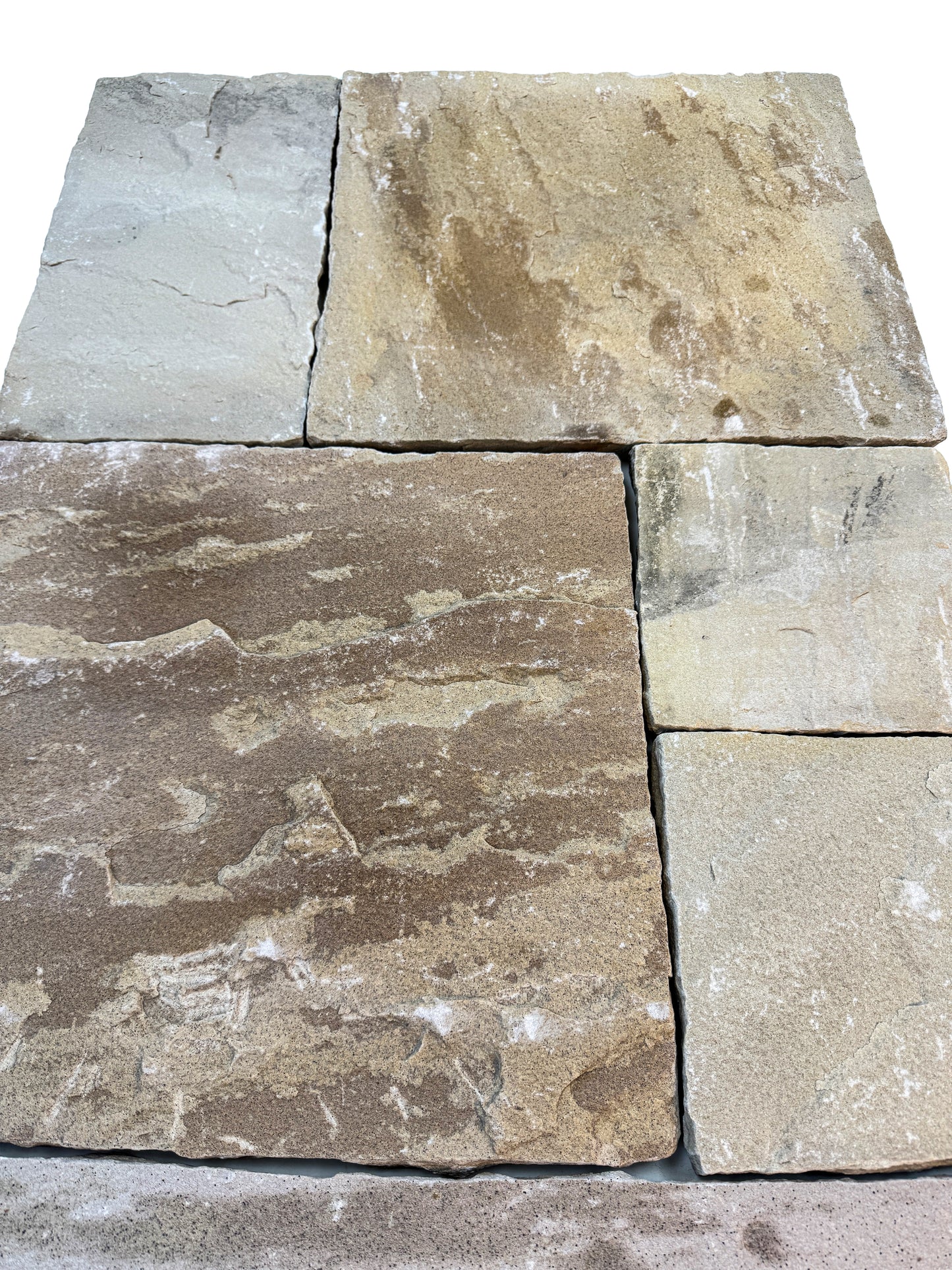 Opulence Versailles Series Light Fawn & French Beige Natural Surface Travertine Versailles Pattern Tile