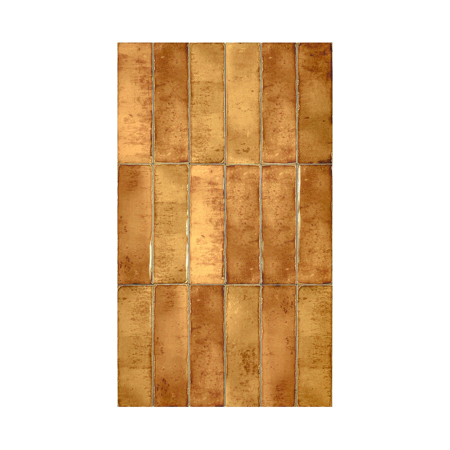 Honey Glossy Glazed Ceramic Artisanal Tile