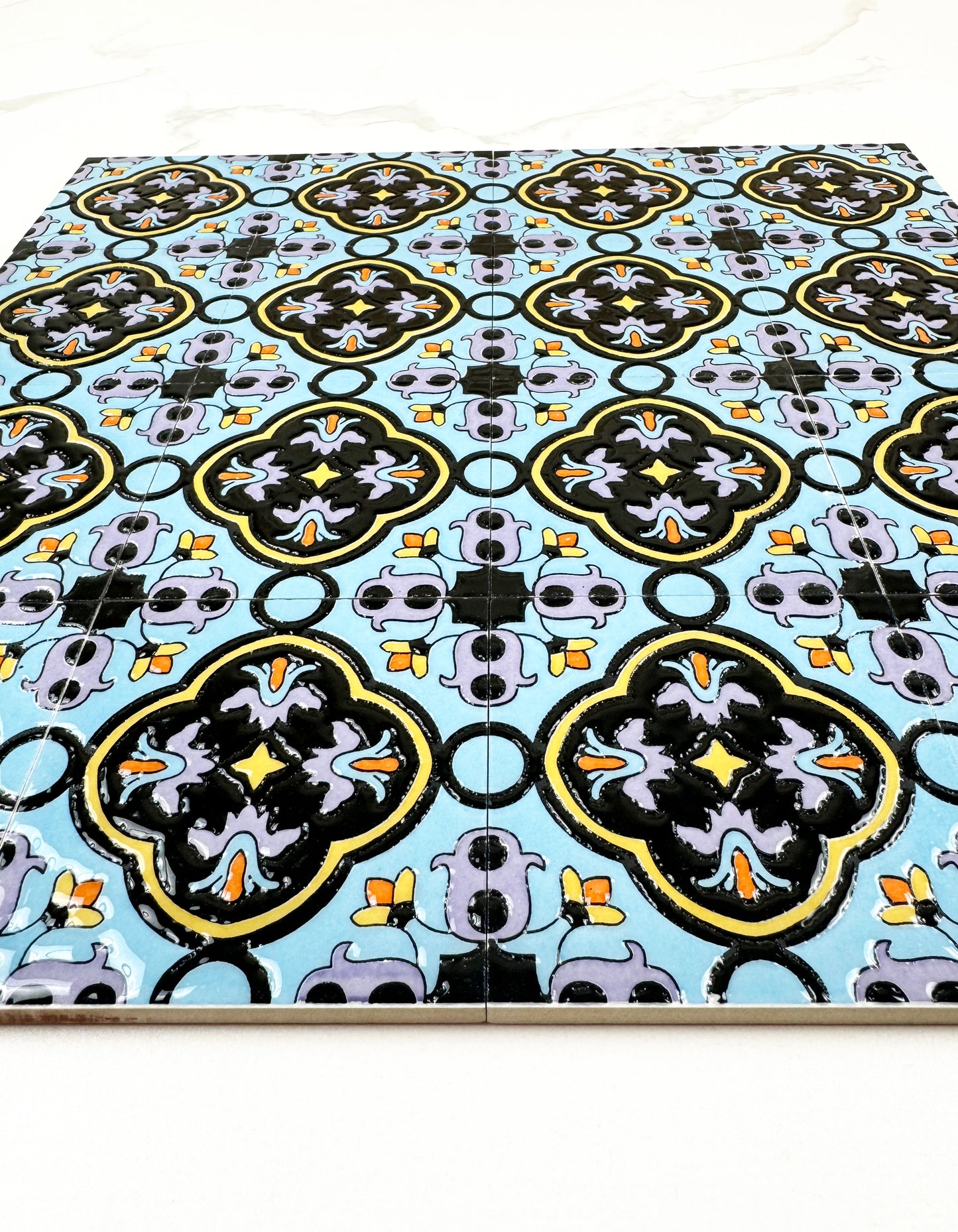 Desert Jewel  Moroccan Style Glossy Ceramic Tile  Pattern 09