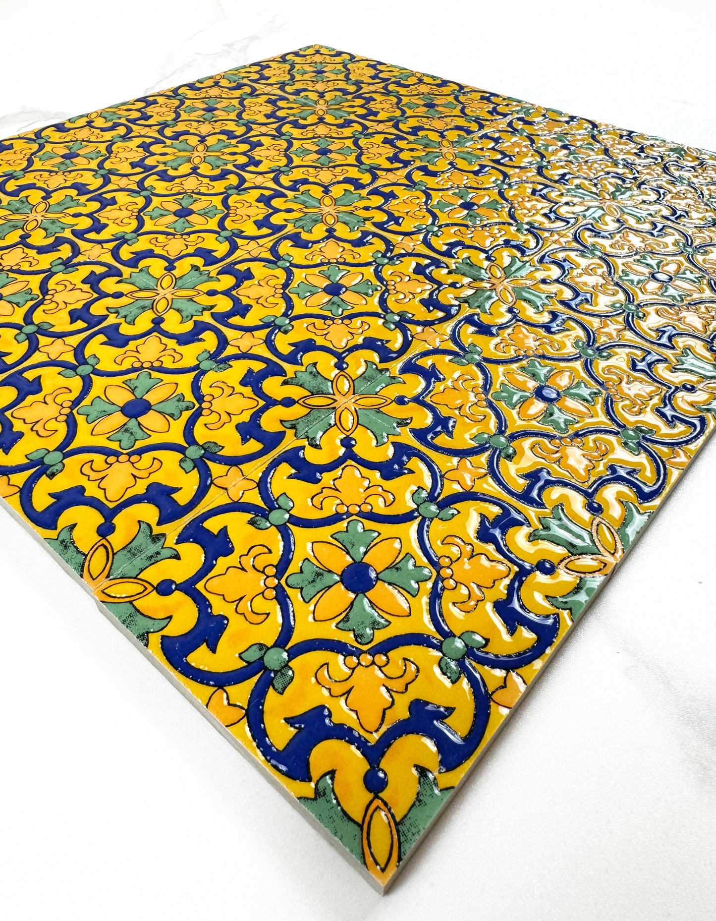 Desert Jewel  Moroccan Style Glossy Ceramic Tile  Pattern 12