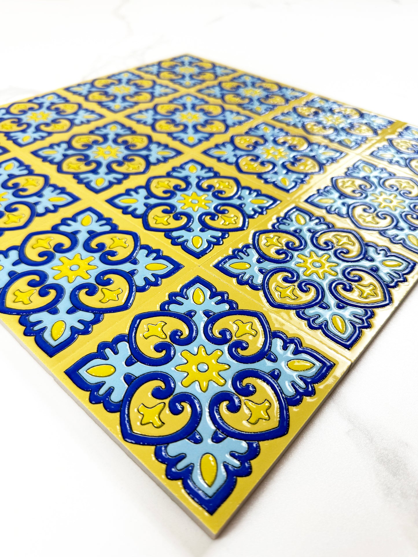 Desert Jewel  Moroccan Style Glossy Ceramic Tile  Pattern 06