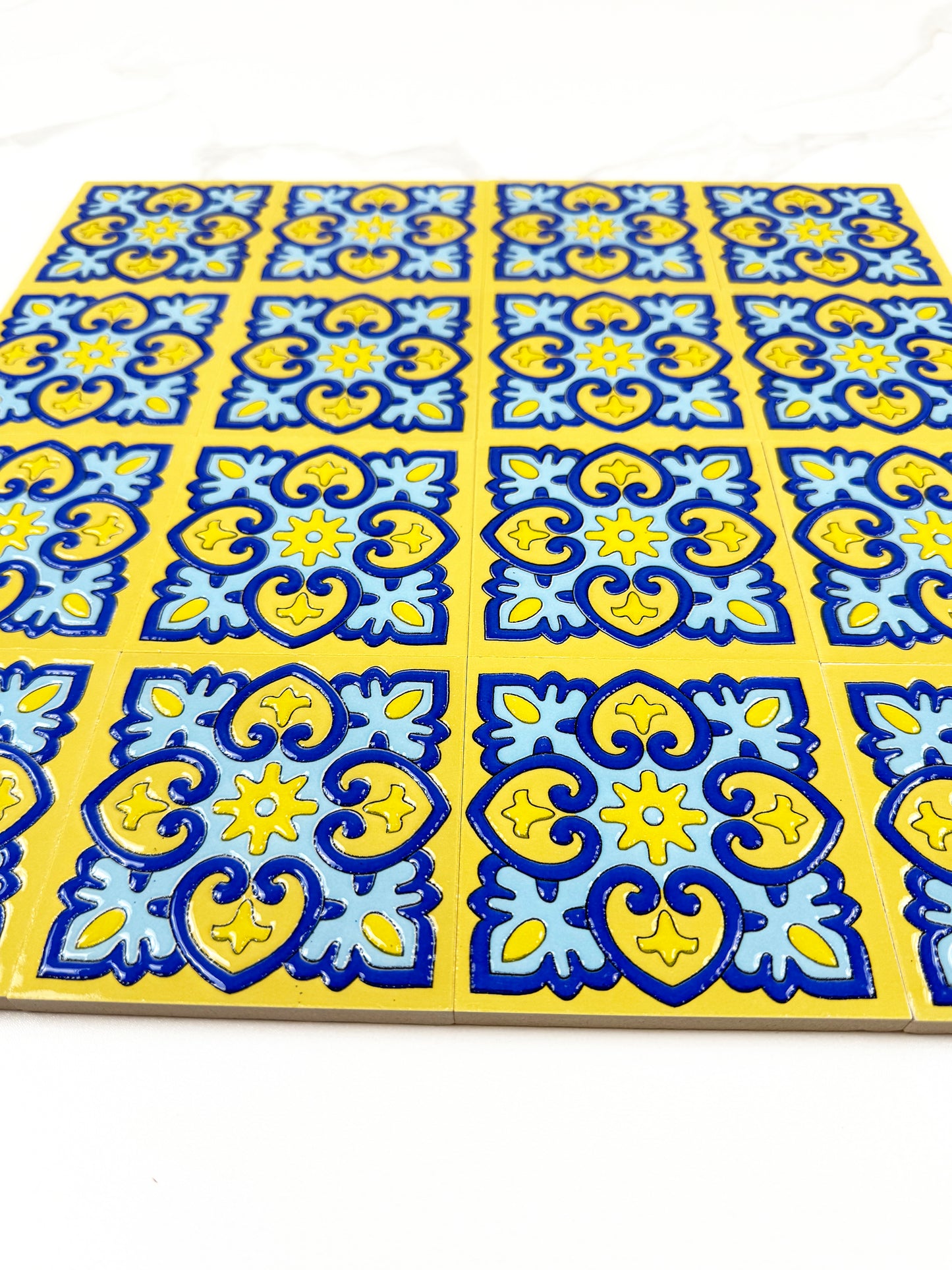 Desert Jewel  Moroccan Style Glossy Ceramic Tile  Pattern 06