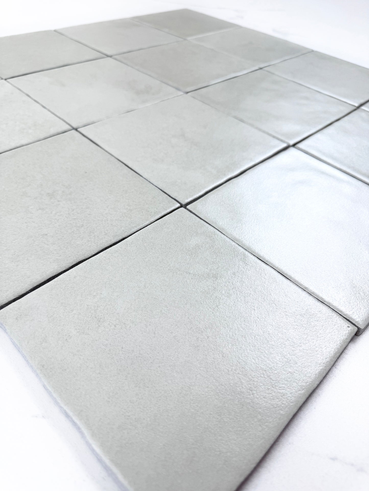 Artisan Essence Smoke White Matte Porcelain Artisanal Tile