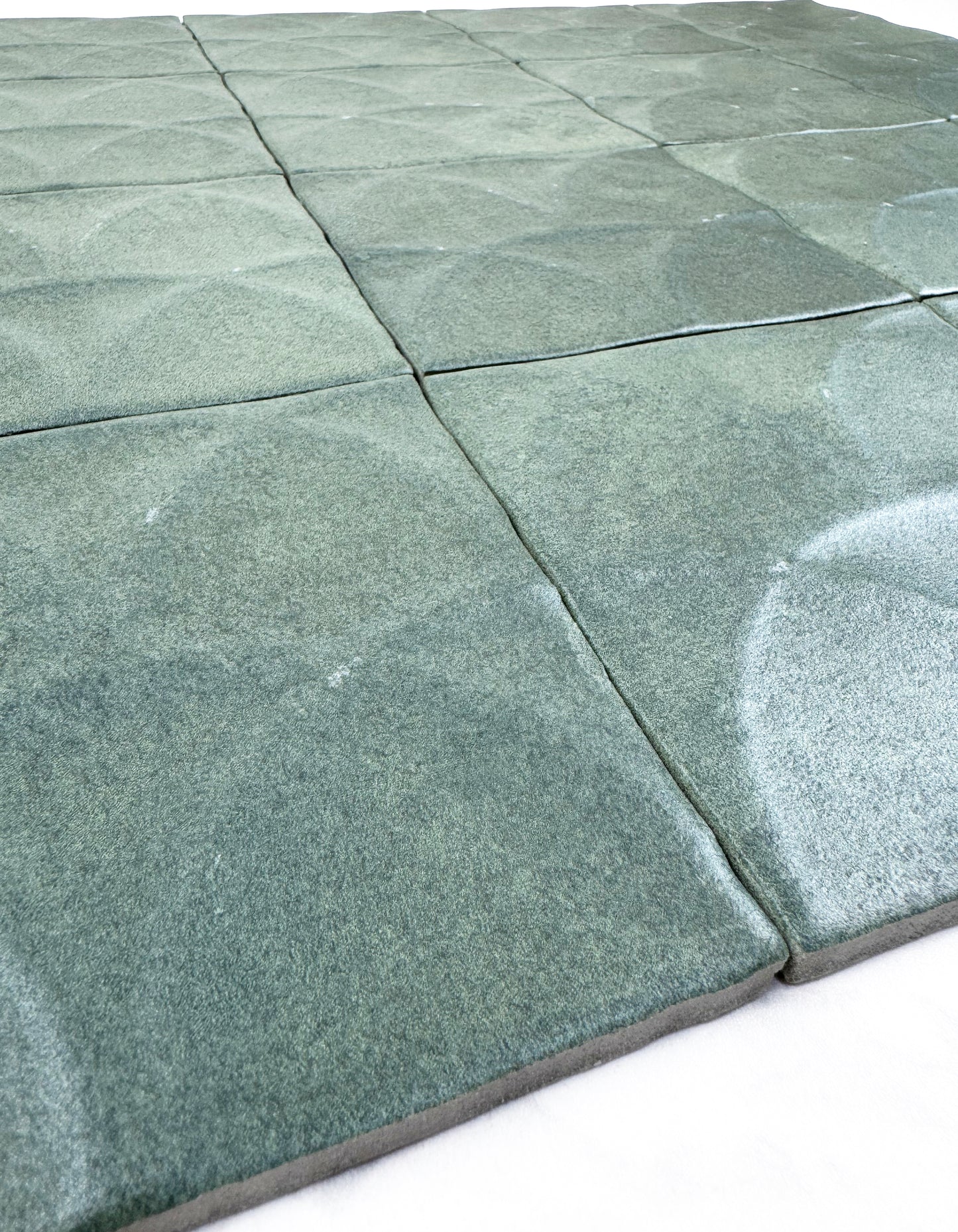 Artisan Essence Textured Garden Green Matte Porcelain Artisanal Tile