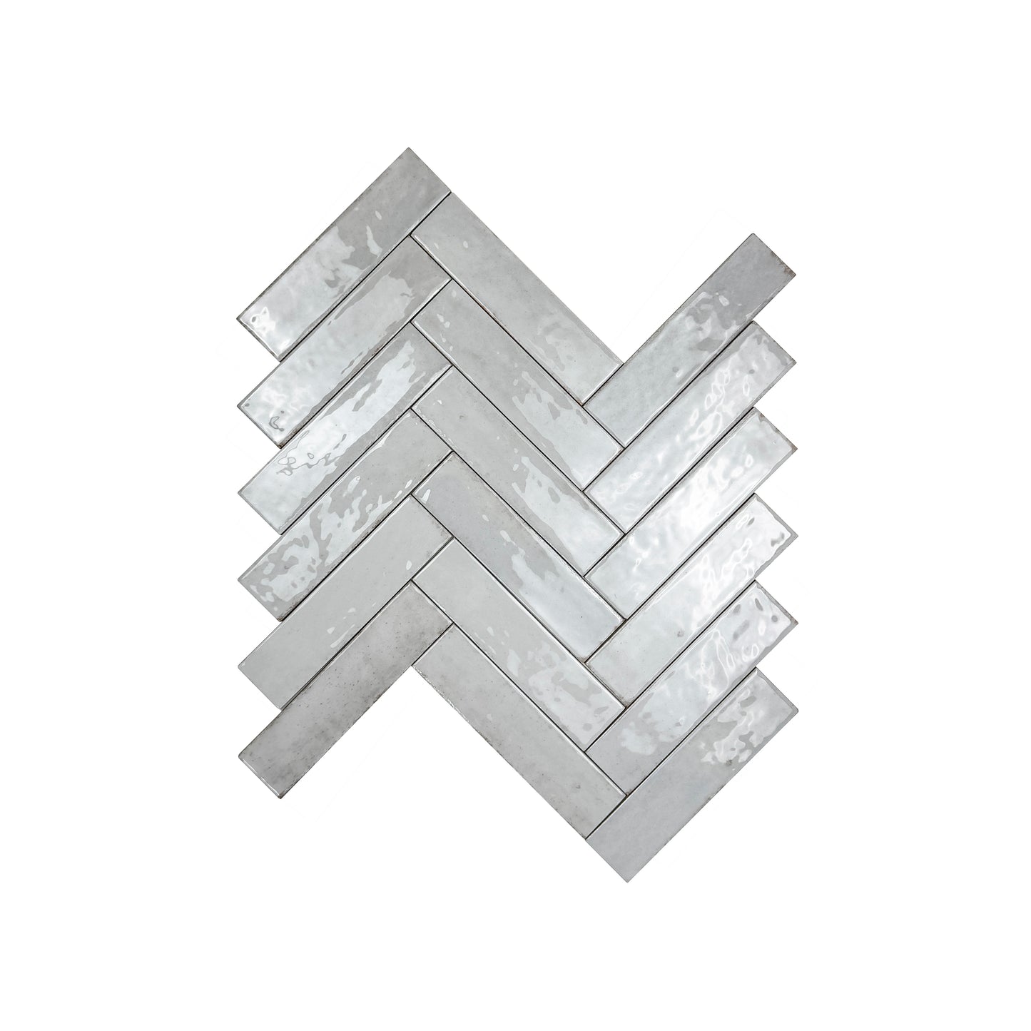 Himalayan Serenity Series Snow White Glossy Porcelain Artisanal Tile