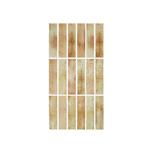 Marrakech Jewel Series Butter Yellow Glossy Ceramic Atisanal Tile