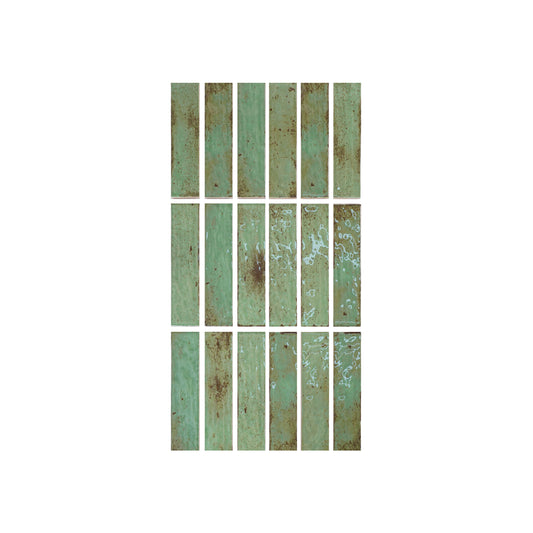 Marrakech Jewel Series Grass Green Glossy Ceramic Atisanal Tile