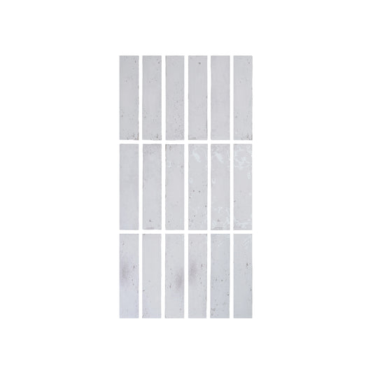 Marrakech Jewel Series Snow White Glossy Ceramic Atisanal Tile