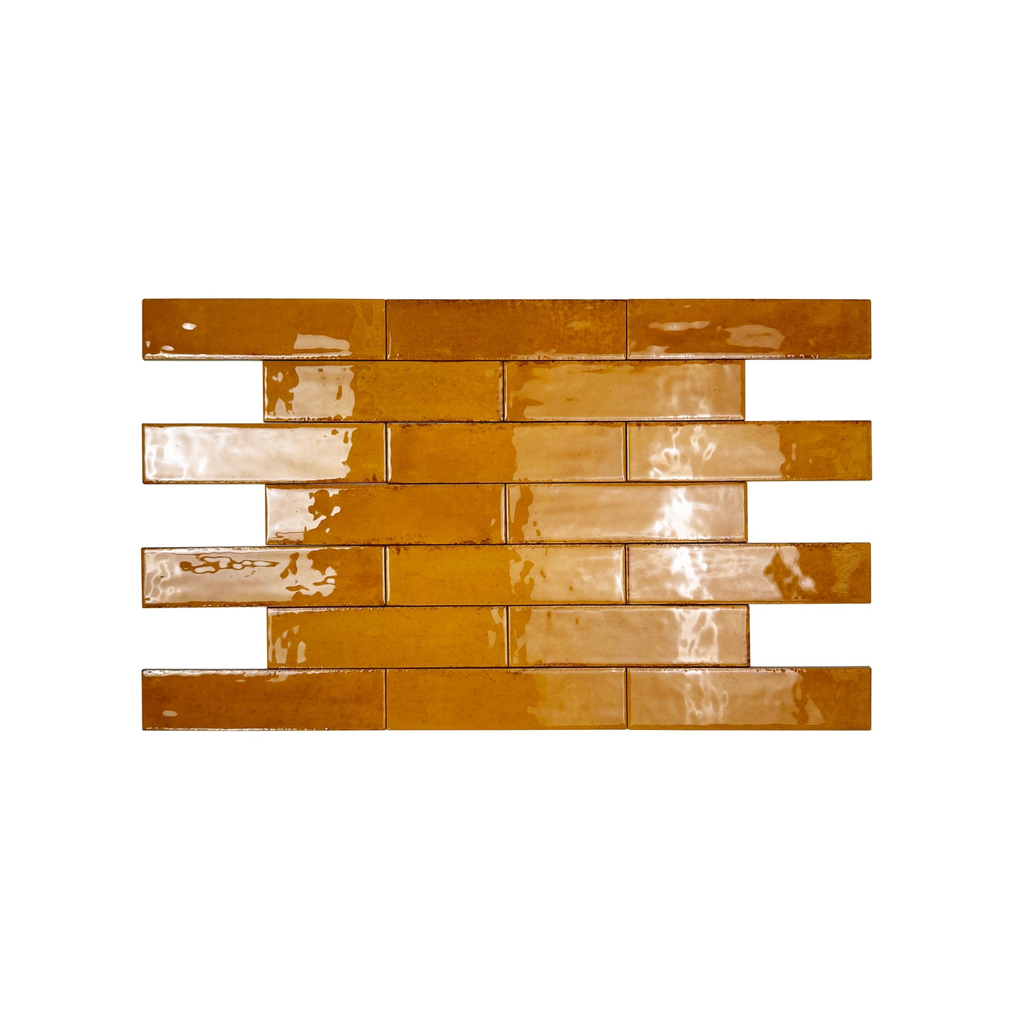 Himalayan Serenity Series Walnut Brown Glossy Porcelain Artisanal Tile