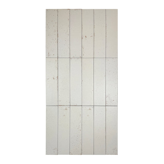 Lustre Vintage Off White Matte Ceramic Artisanal Tile