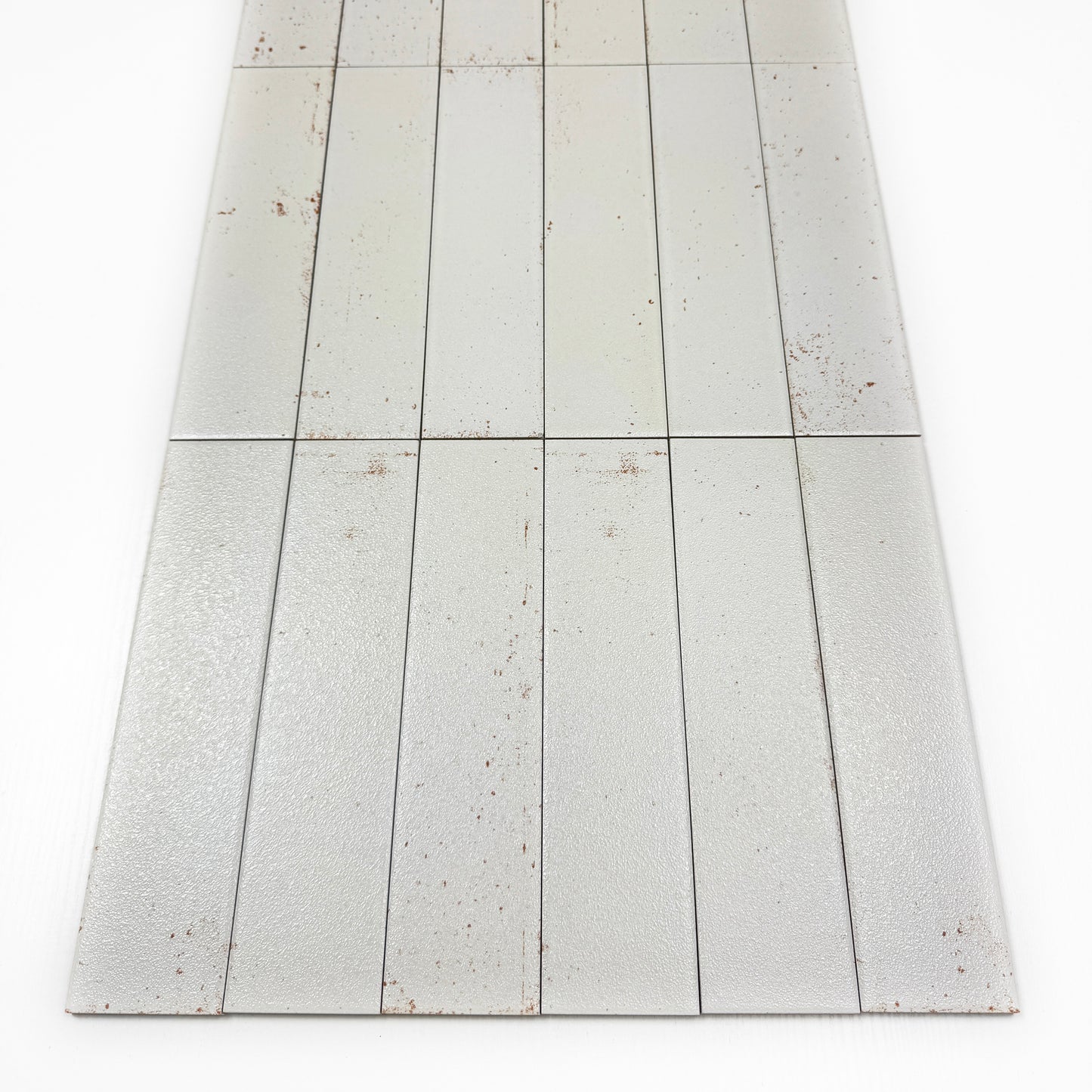 Lustre Vintage Off White Matte Ceramic Artisanal Tile