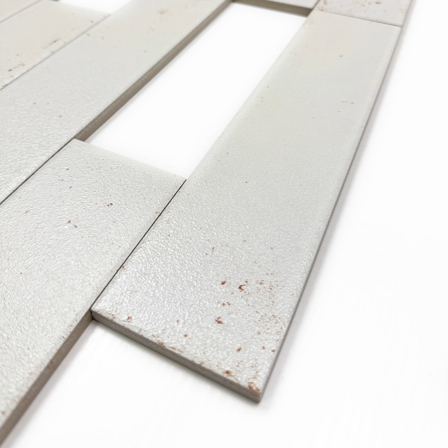 Lustre Vintage Off White Matte Ceramic Artisanal Tile