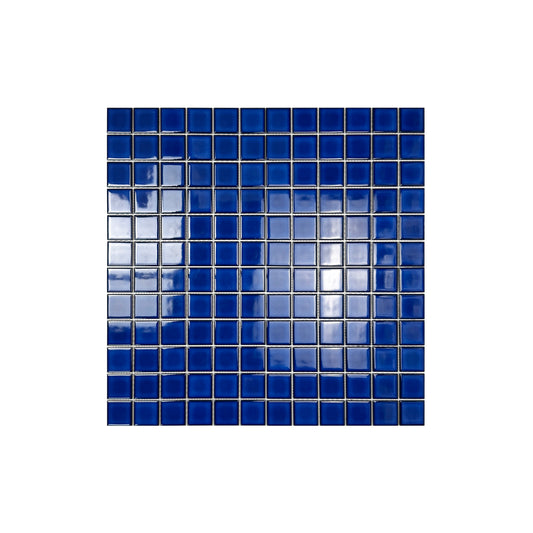 Zen Navy Blue Crystalline Glazed Porcelain Mosaic