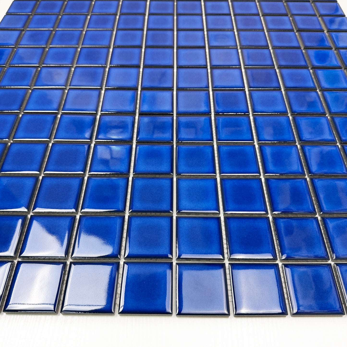 Zen Navy Blue Crystalline Glazed Porcelain Mosaic