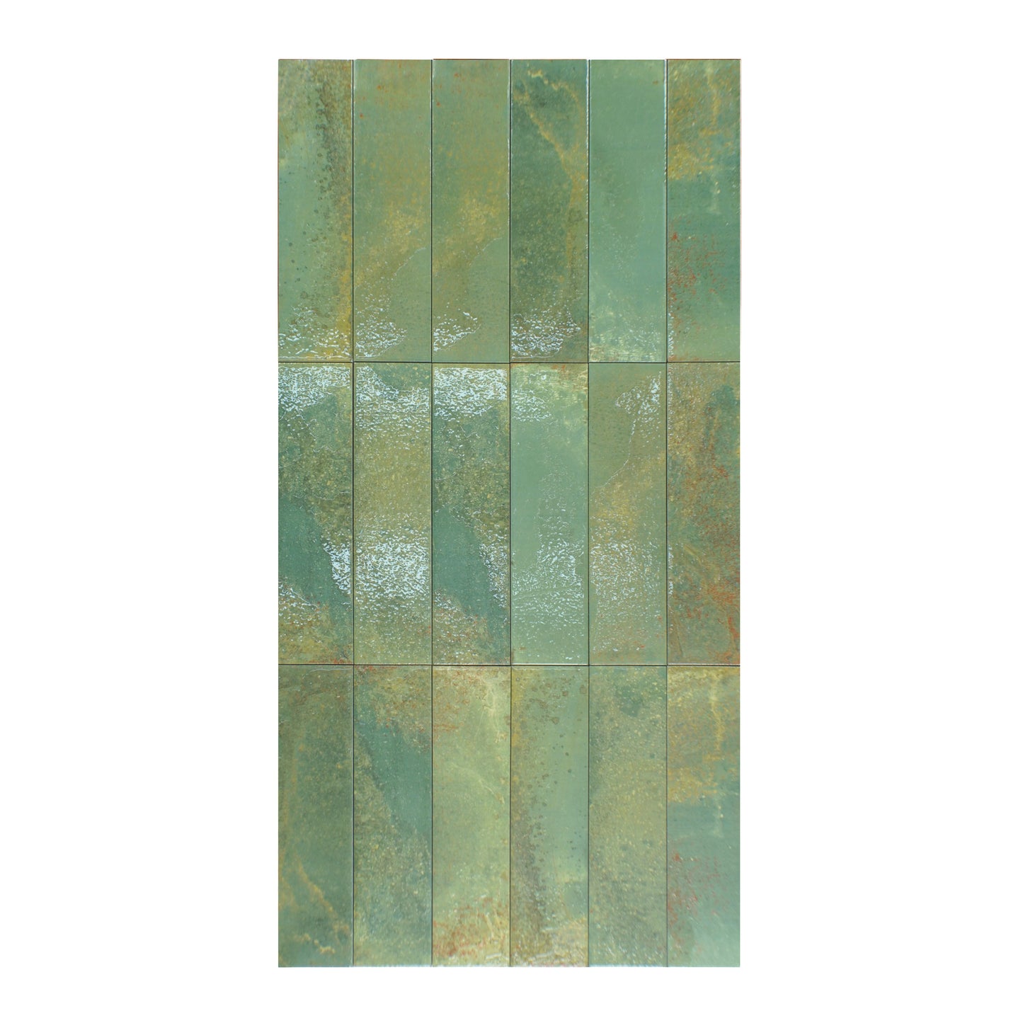 Lisbon Artisan Series Grass Green Matte Surface Porcelain Artisanal Tile