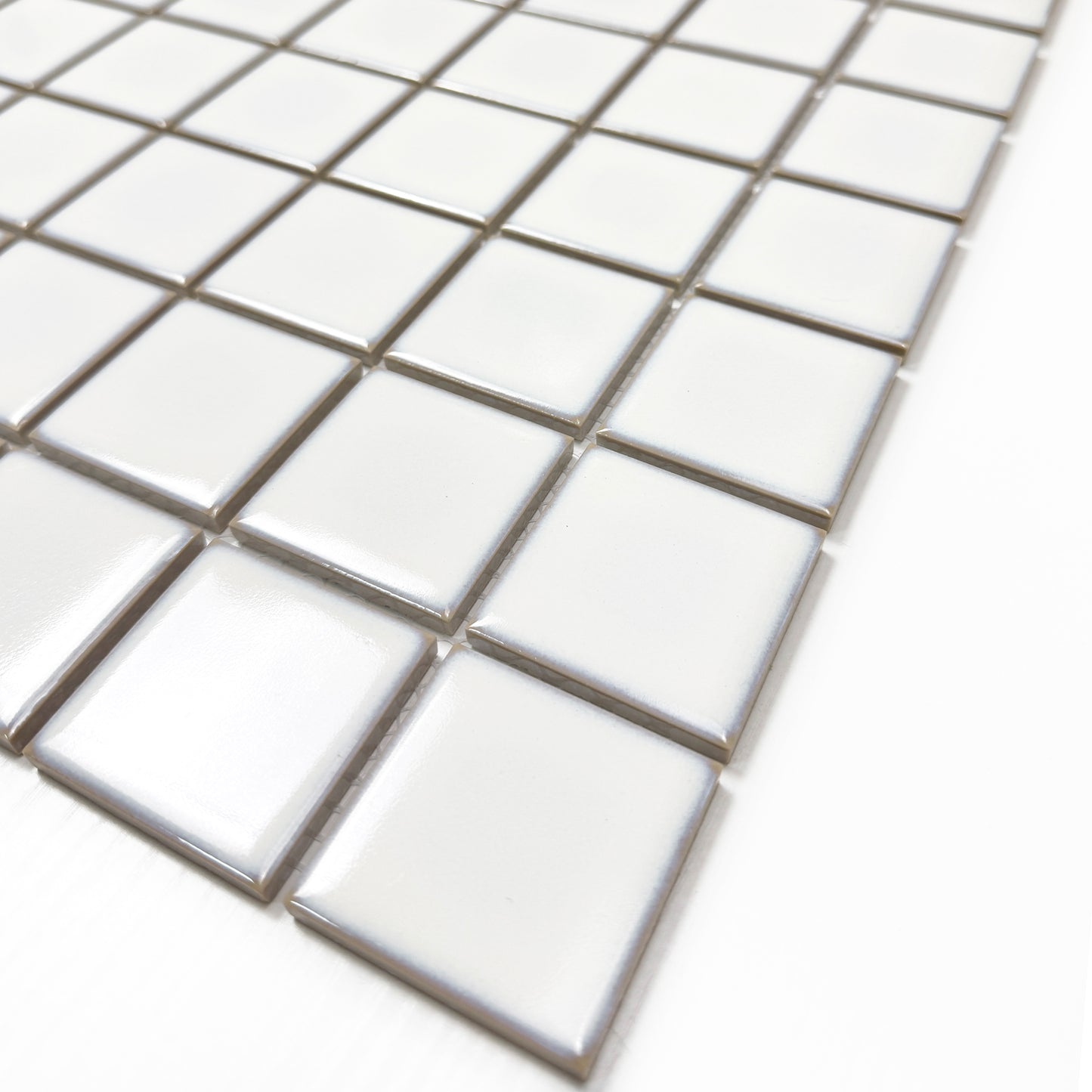 Zen white Crystalline Glazed Porcelain Mosaic
