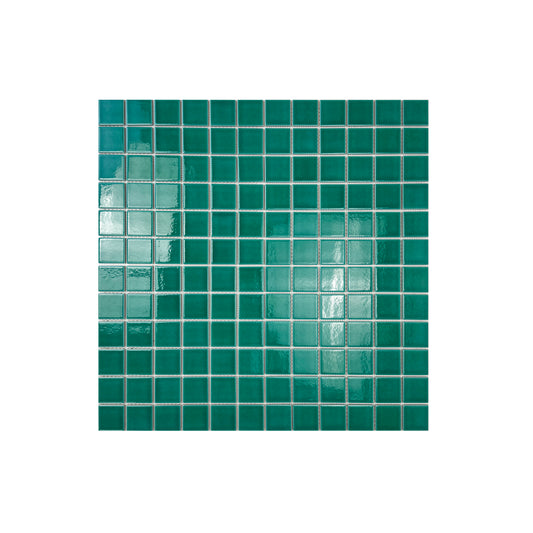 Oceanic Opal Series Tiffany Blue Crackle Porcelain Mosaic