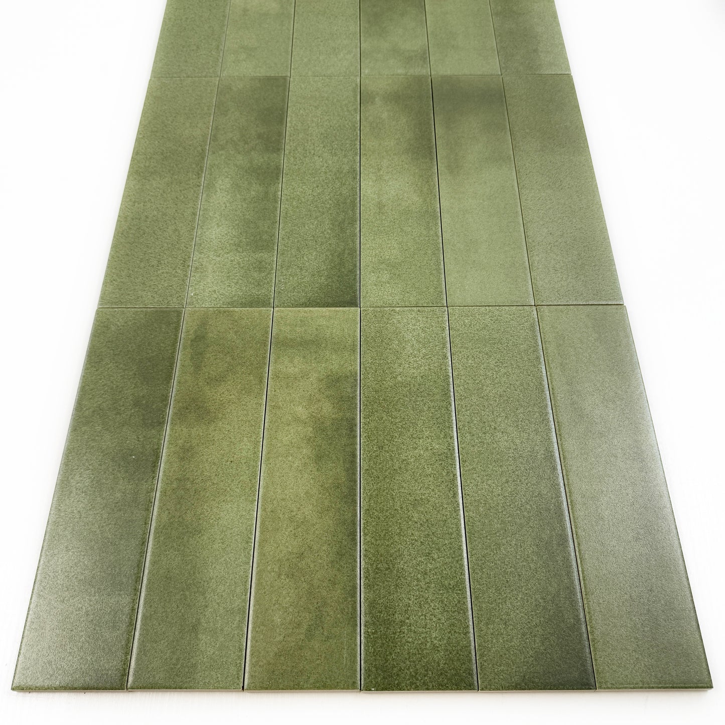 Amalfi Dawn Series Fern Green Matt Porcelain Artisanal Tile