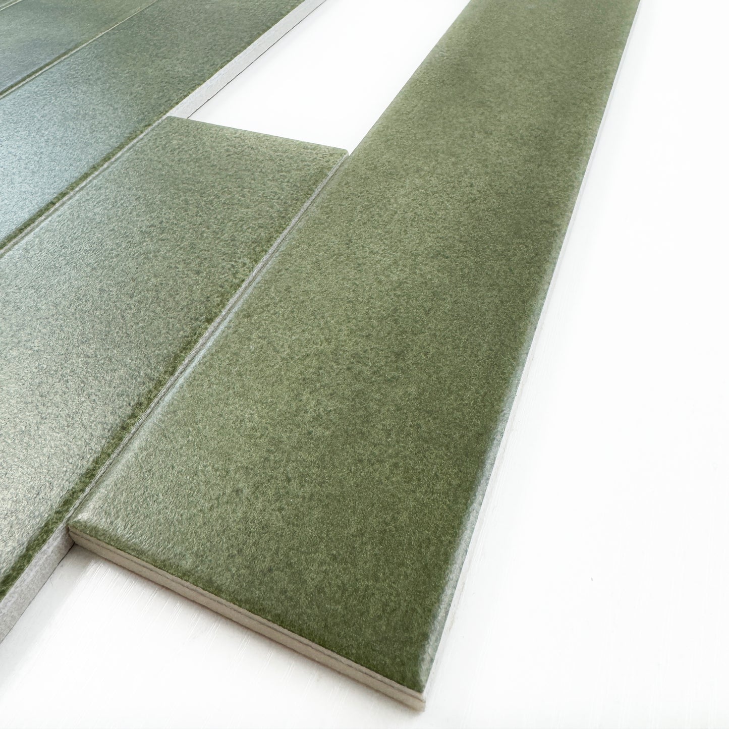 Amalfi Dawn Series Fern Green Matt Porcelain Artisanal Tile