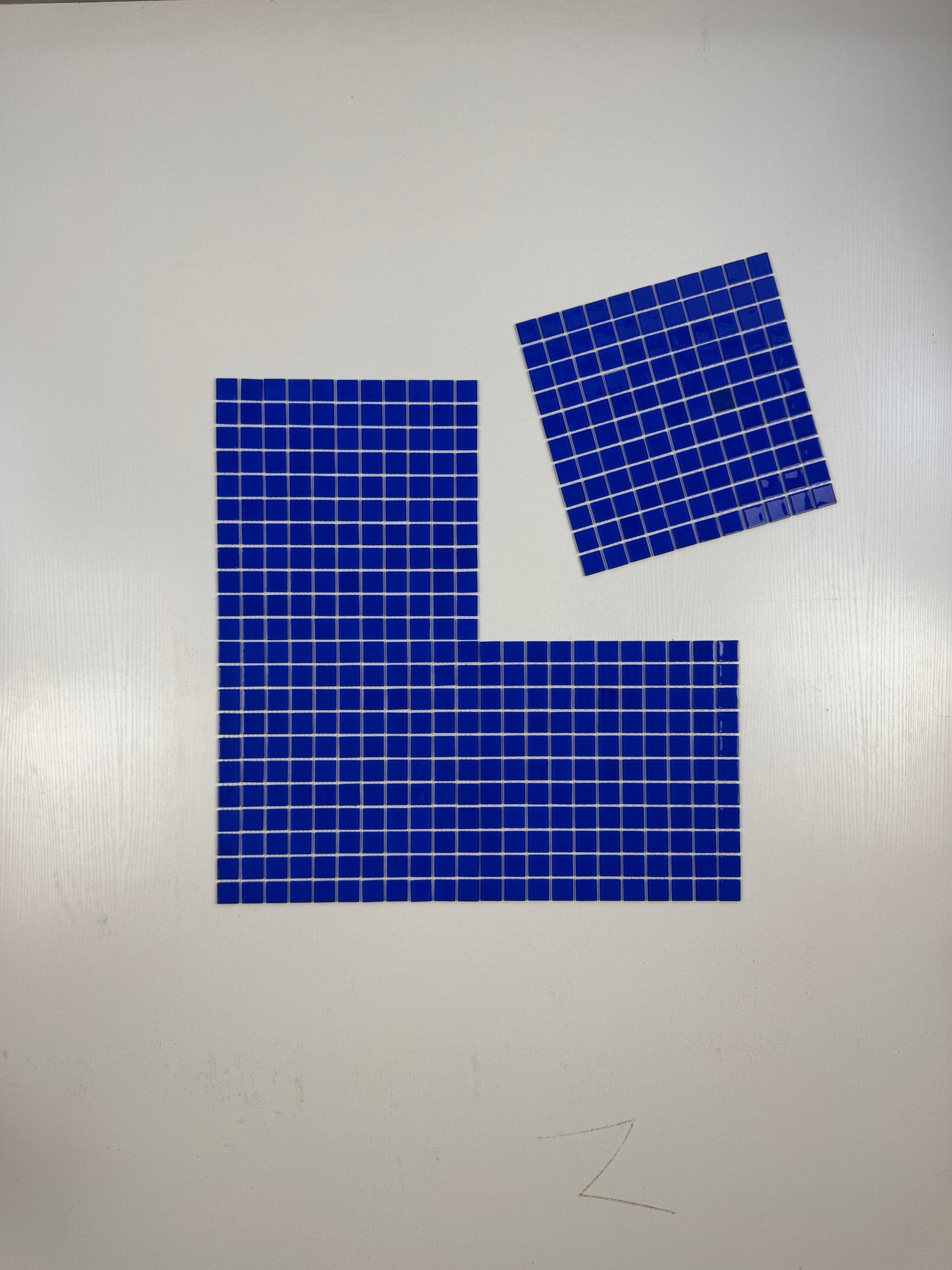 Klein Blue Crystal Glass Mosaic