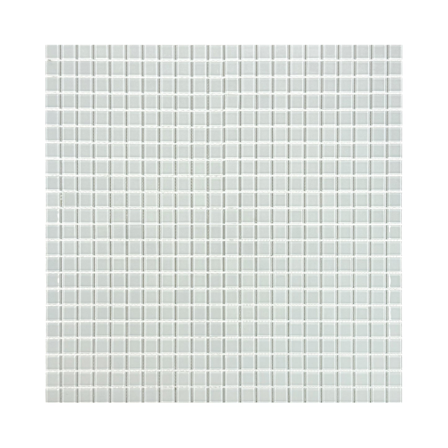 Azure Enchantment Series White Crystal Glass Mosaic