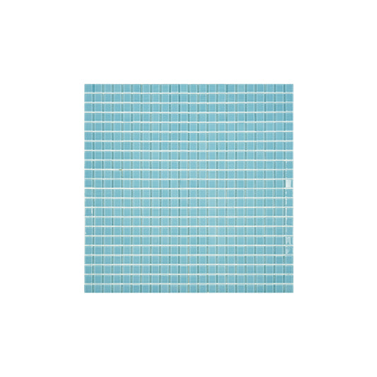 Sky Blue Crystal Glass Mosaic