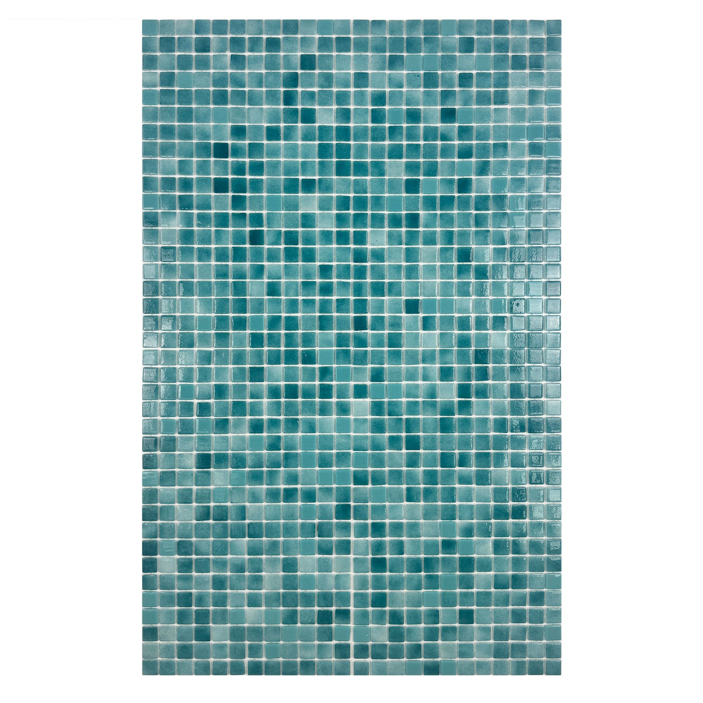 European Mosaic Series Forest Green & Flourescent Green Mixed Flourescent Glass Mosaic