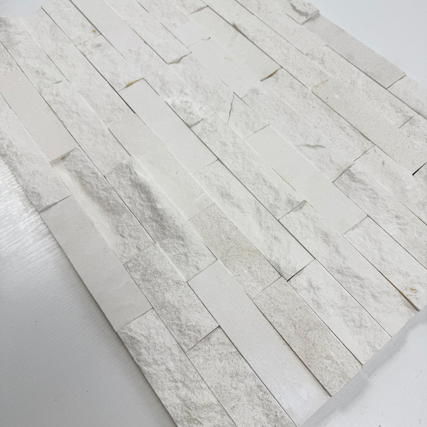 Luxe Aura series Ivory White Polish & Split Lime Stone Wall Cladding ...