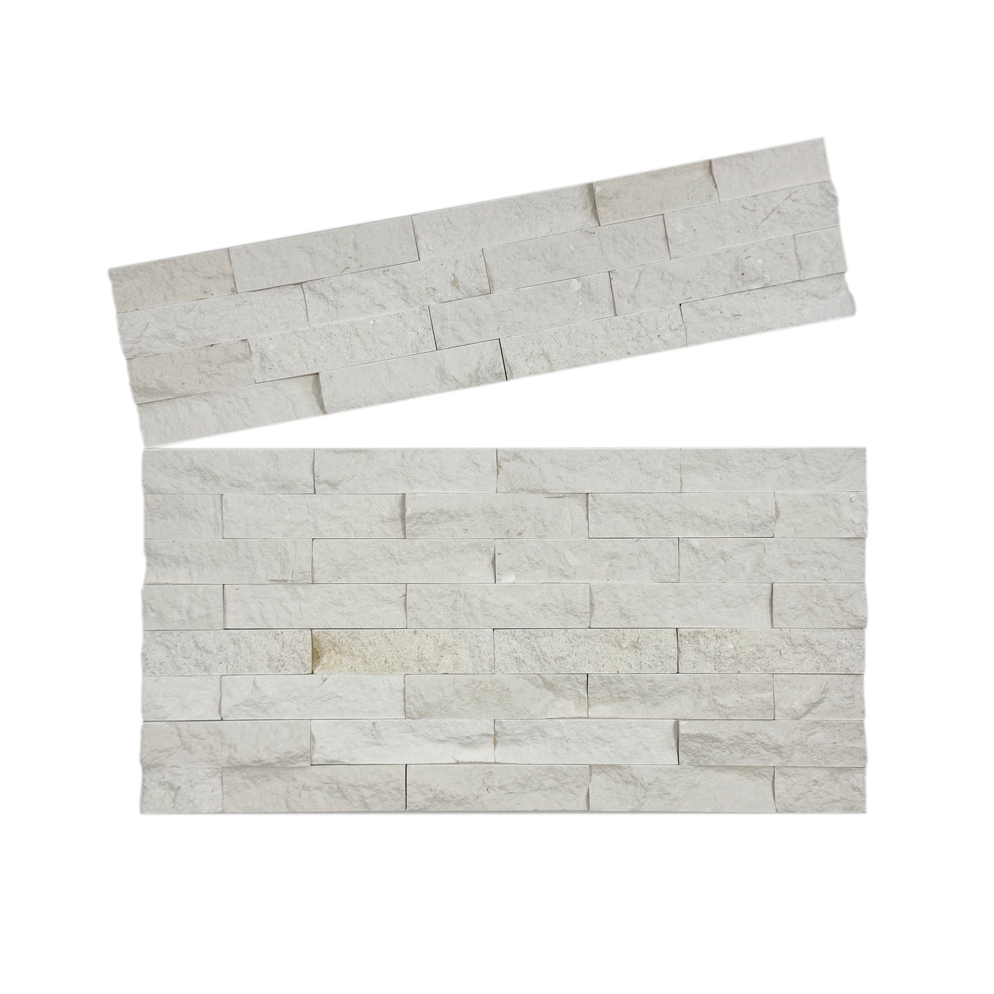 Luxe Aura series White Split Lime Stone Wall Cladding – MOSYCLE